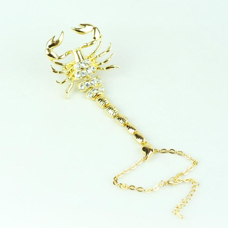 Scorpion Diamante Charm-armband