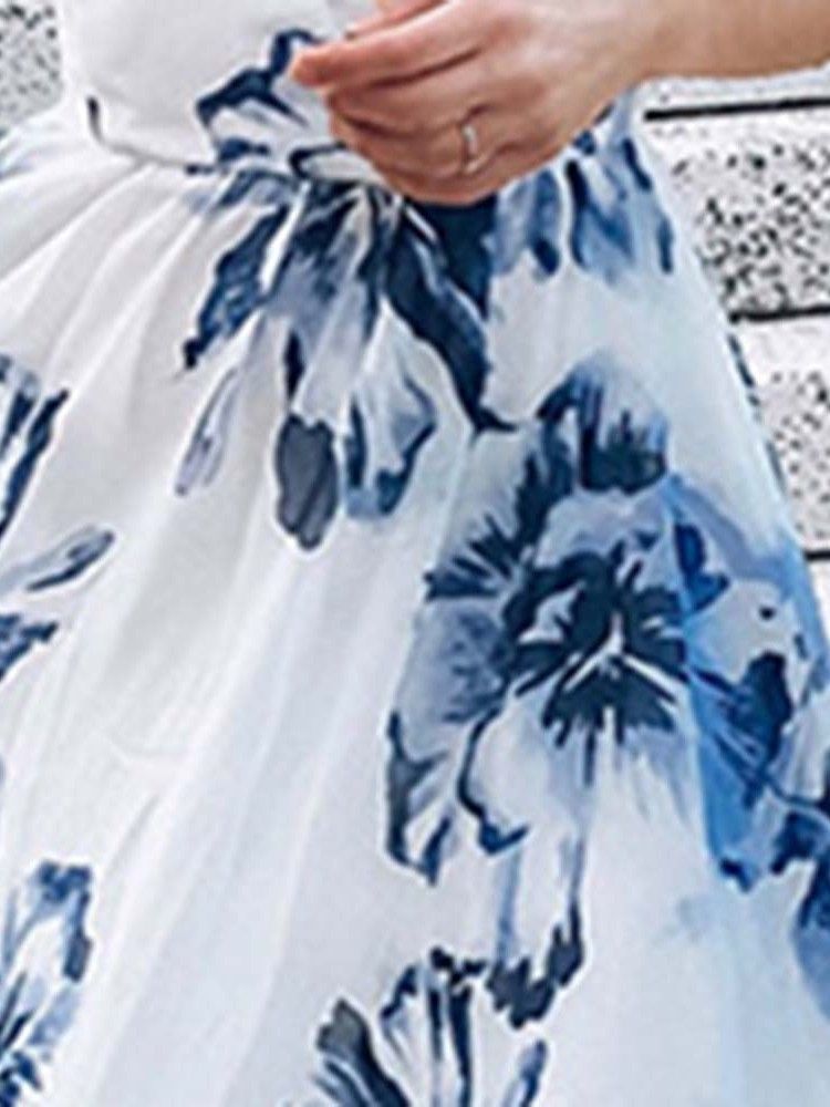 Ärmelloses Bodenlanges Kleid Mit Hohem Bund Für Damen