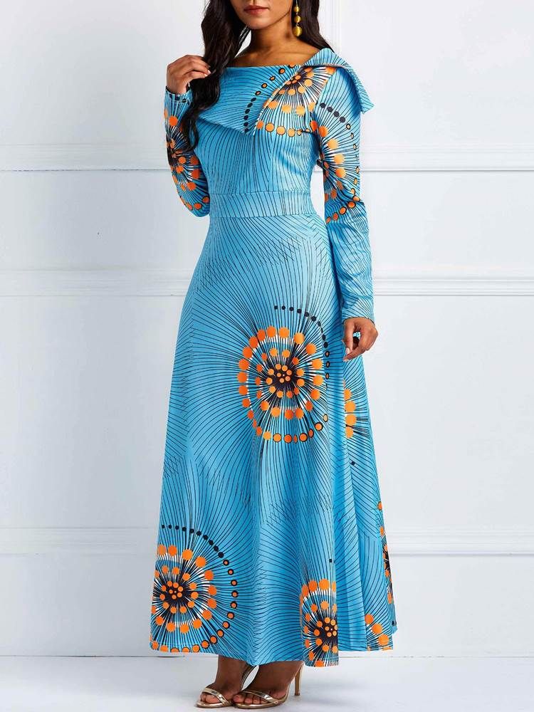 Ärmelloses Knöchellanges A-linien-kleid Mit Standard-taille Und Print Für Damen