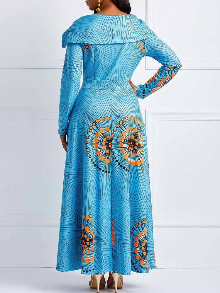 Ärmelloses Knöchellanges A-linien-kleid Mit Standard-taille Und Print Für Damen