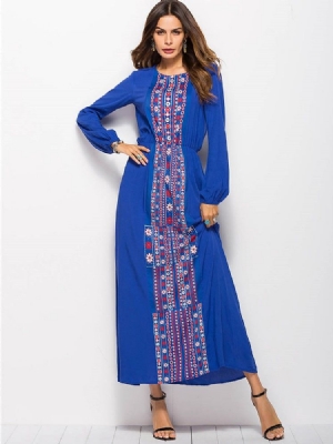 African Fashion Scoop Blaues Maxikleid Für Damen