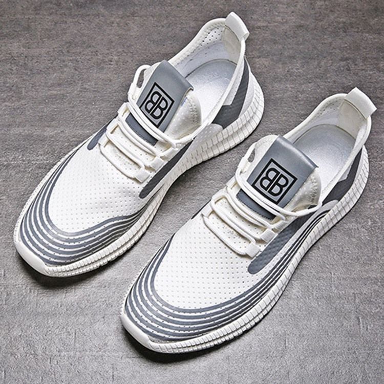 Patchwork Slip-on Low-cut Upper Mesh Herren Sneakers