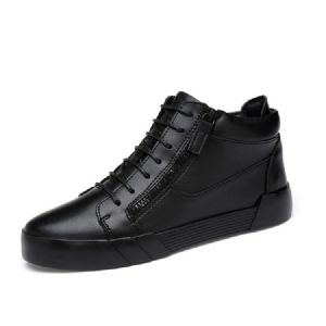 Zipper Plain Hidden Elevator Heel Herren Skaterschuhe