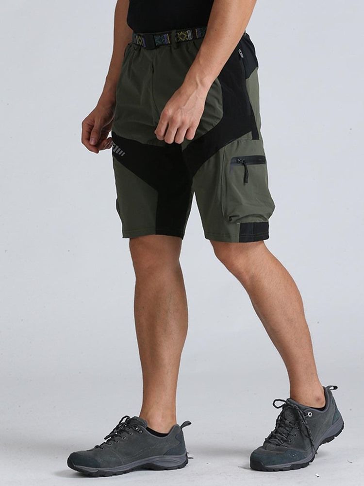 Herren Cargo Shorts Mit Farbblock-print Outdoor Wear Leicht Wear