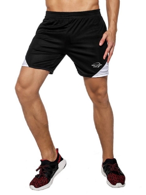 Herren Color Block Shorts Patchwork Sporthose