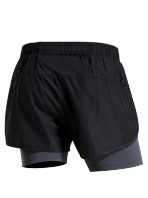 Herren Farbblock Patchwork Gym Sport Shorts Sommerhose