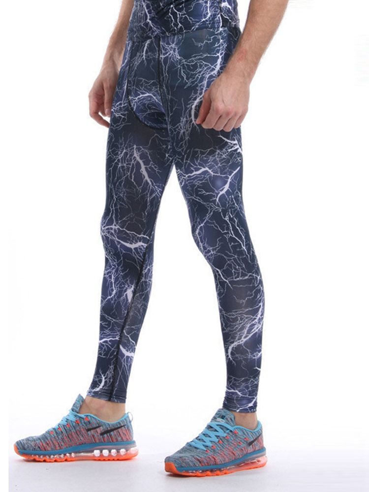 Herren Karierte Anti-schweiß Polyester Knöchellange Sporthose