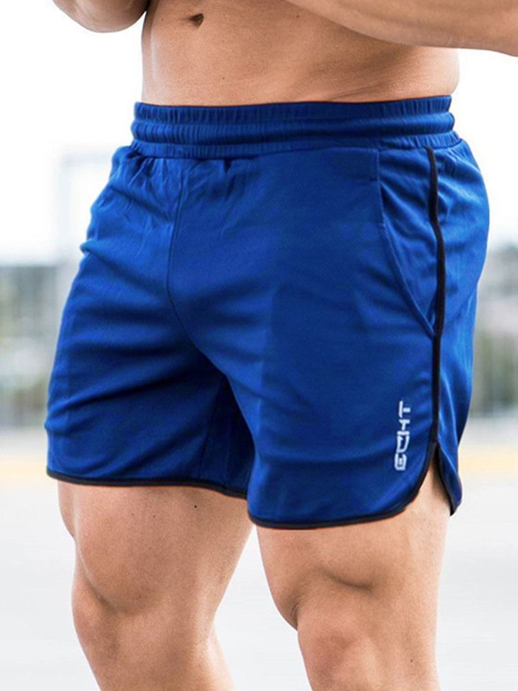 Herren Letter Shorts Laufsporthose