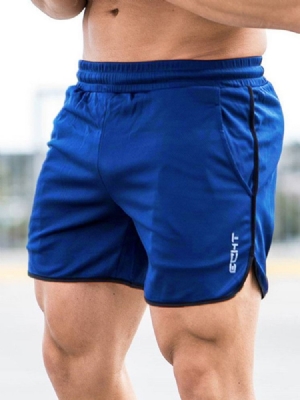 Herren Letter Shorts Laufsporthose