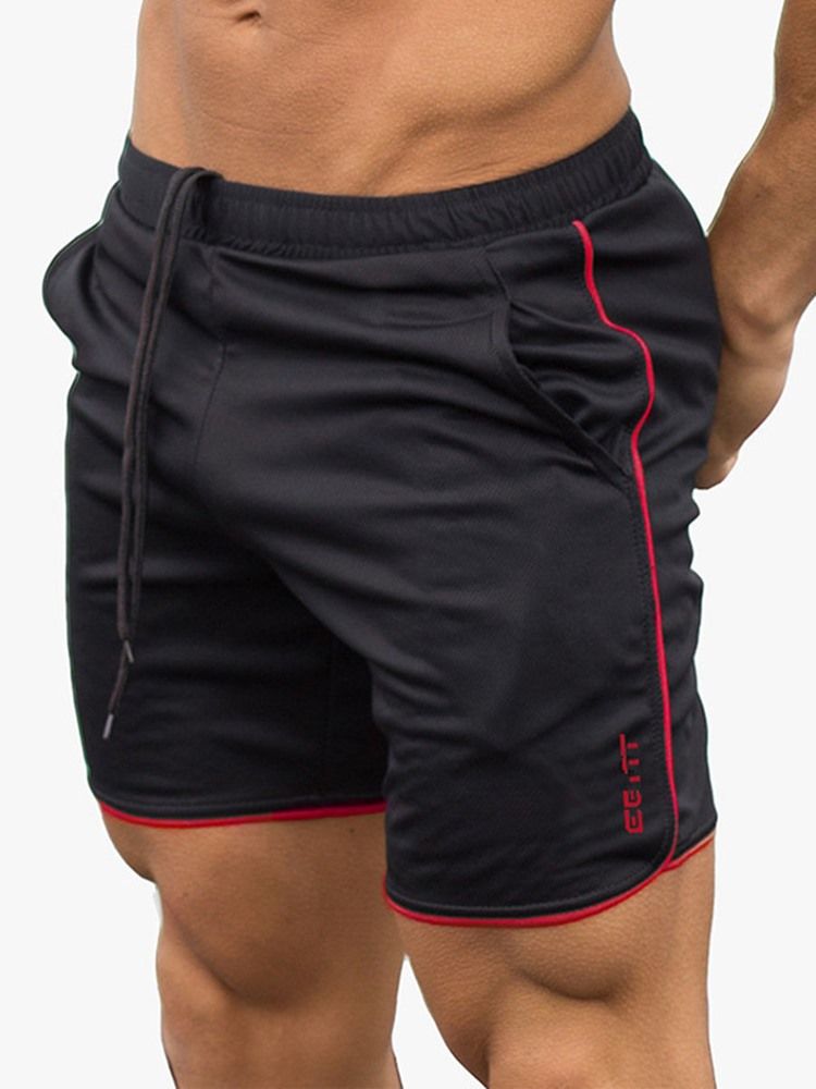 Herren Letter Shorts Laufsporthose