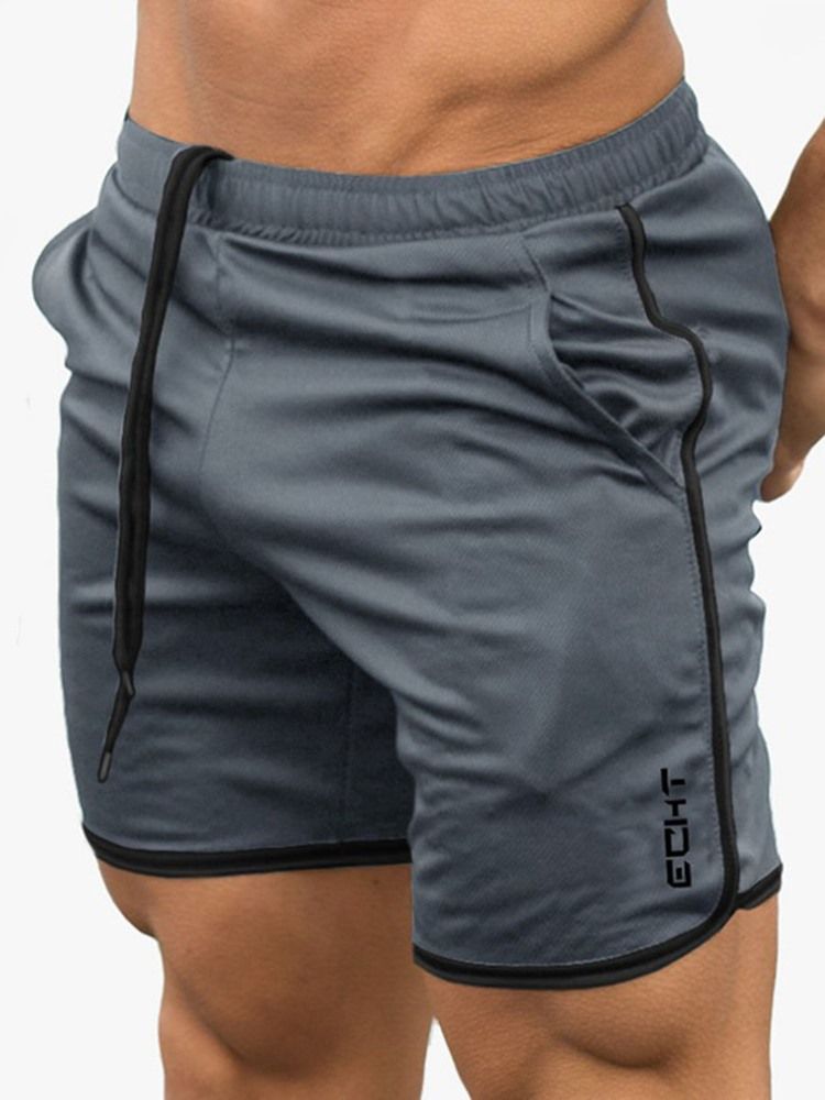 Herren Letter Shorts Laufsporthose