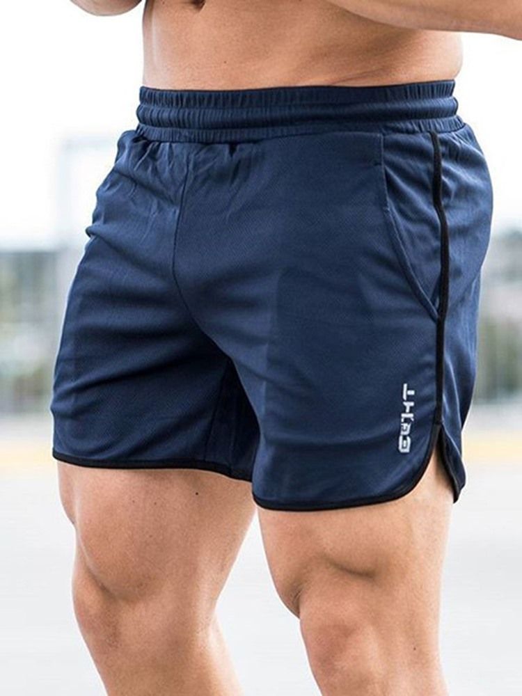 Herren Letter Shorts Laufsporthose