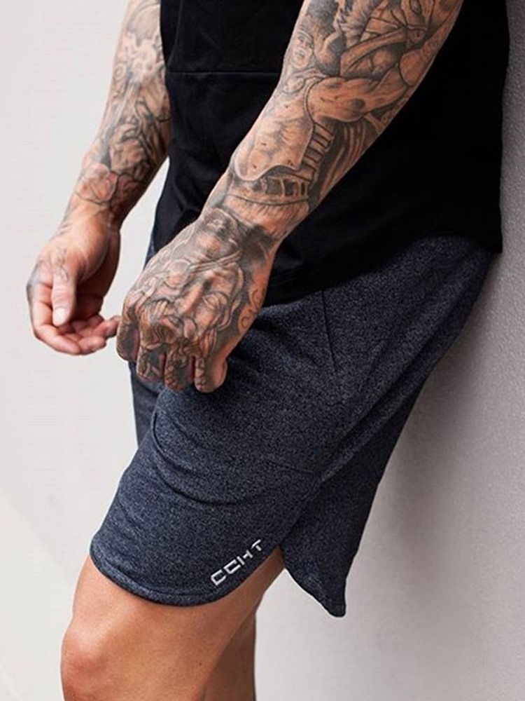 Herren Letter Shorts Sporthose