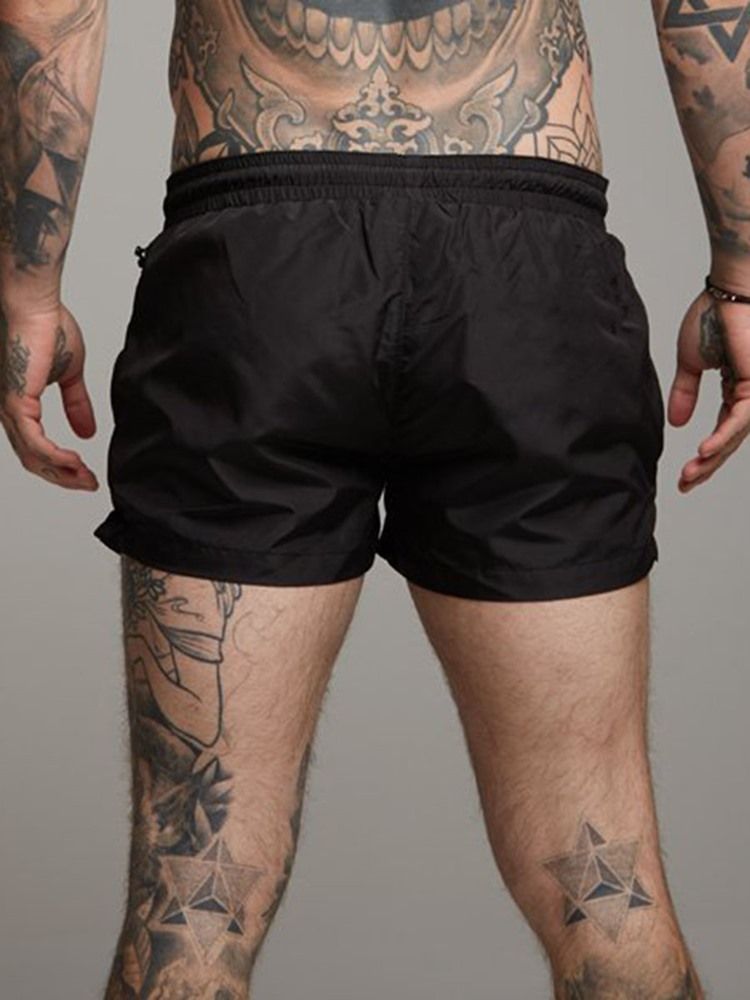 Herren Quick Dry Letter Shorts Sporthose