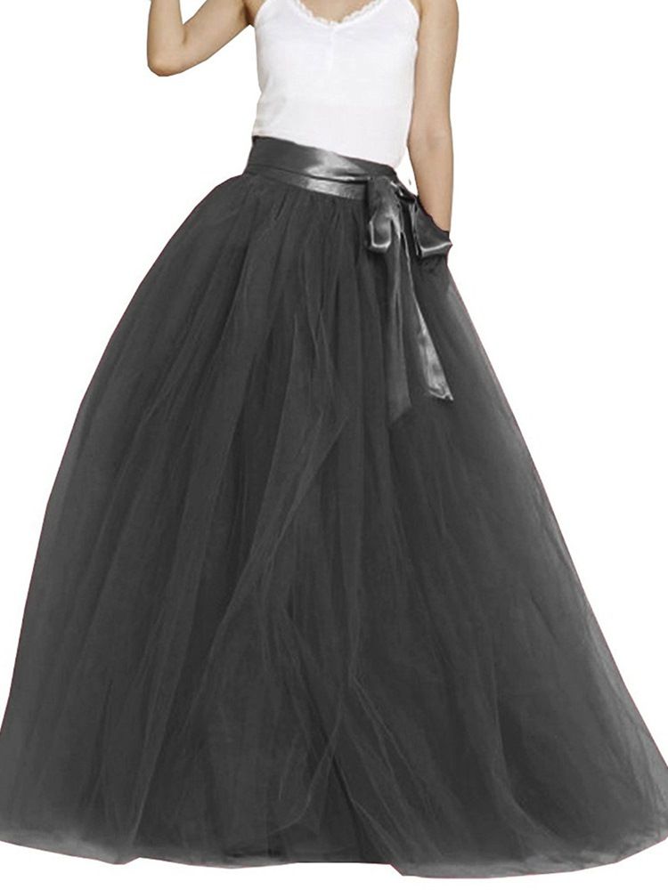 Ballkleid Bodenlanger High-waist Damenrock