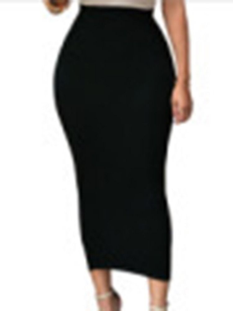 Frauen Mid-waden Bodycon Schlichter Sexy Rock