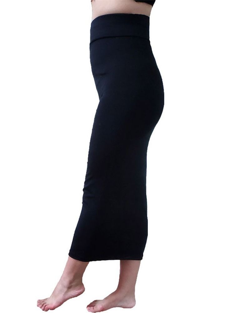 Frauen Mid-waden Bodycon Schlichter Sexy Rock