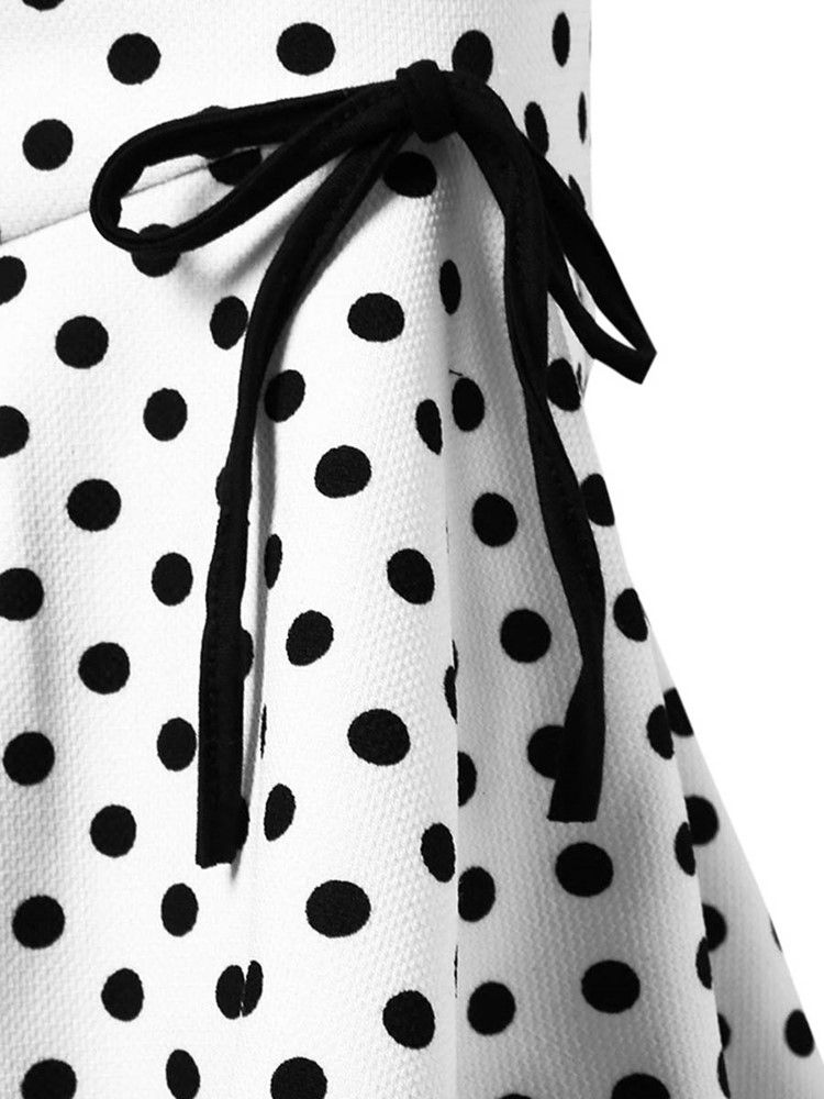 Polka Dots Bowknot Mermaid Damenrock Women