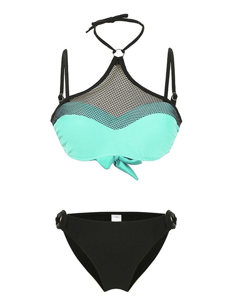 Damen Tankini Set Color Block Sexy Bademode