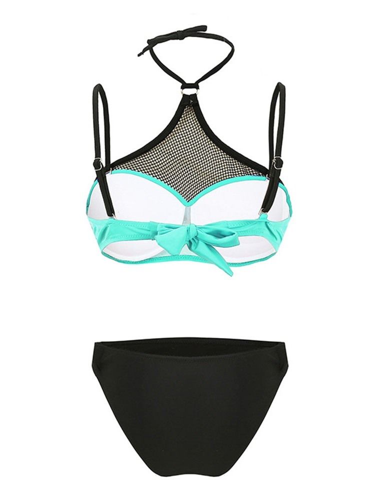 Damen Tankini Set Color Block Sexy Bademode