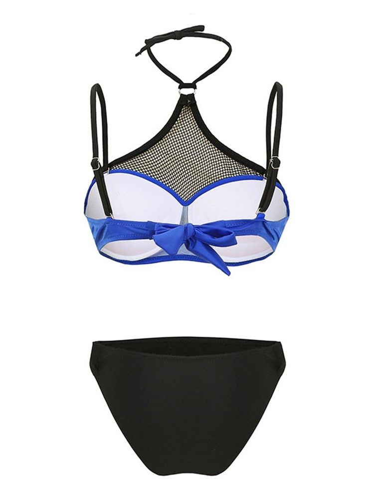 Damen Tankini Set Color Block Sexy Bademode