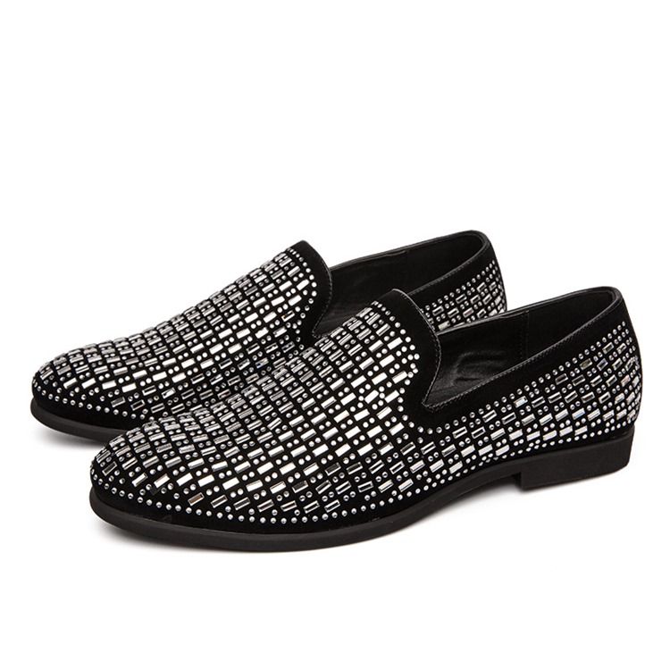 Low-cut Upper Slip-on Round Toe Herren Oxfords