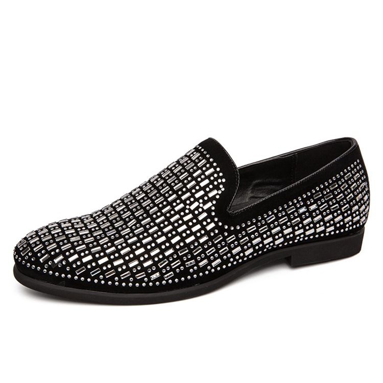 Low-cut Upper Slip-on Round Toe Herren Oxfords