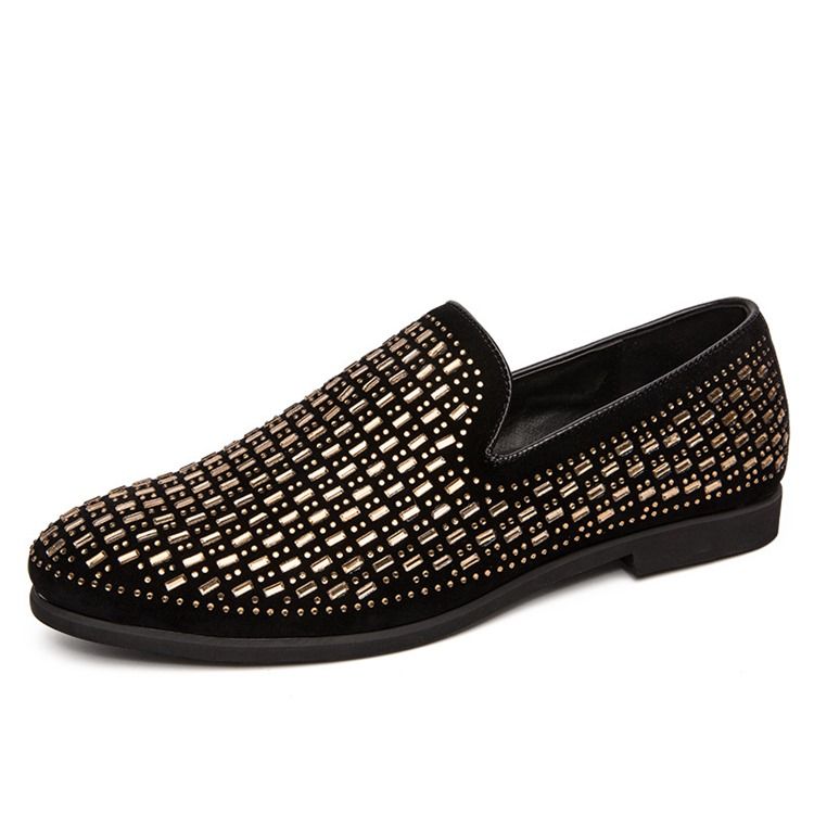 Low-cut Upper Slip-on Round Toe Herren Oxfords