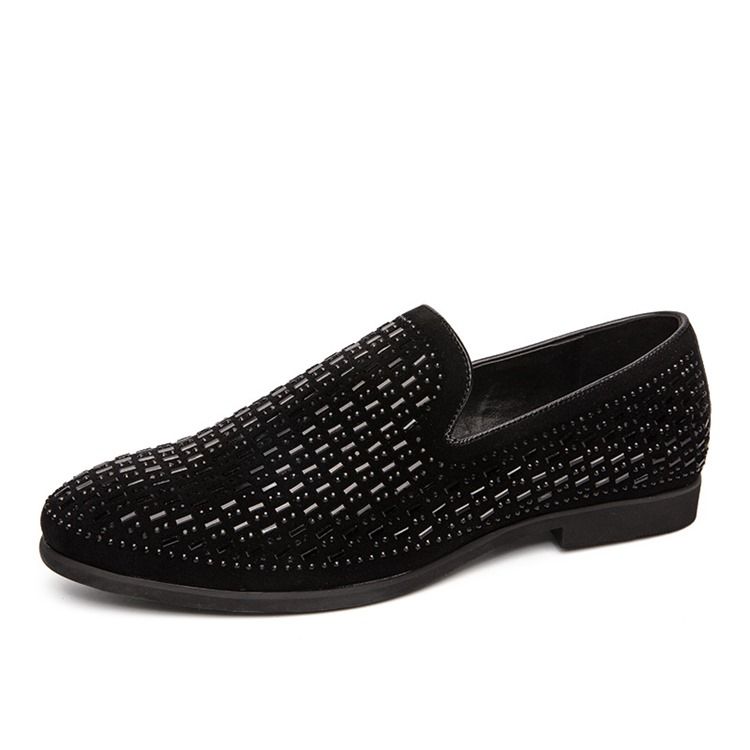 Low-cut Upper Slip-on Round Toe Herren Oxfords