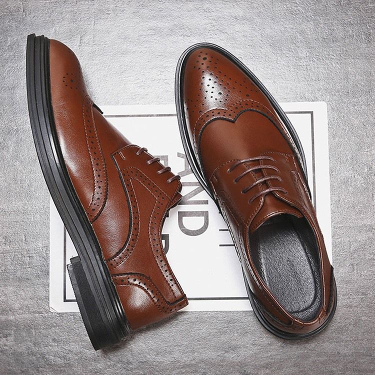 Plain England Low-cut Upper Lace-up Herren Oxfords