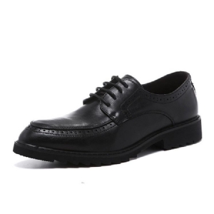 Plain Lace-up Round Toe Herren Oxfords