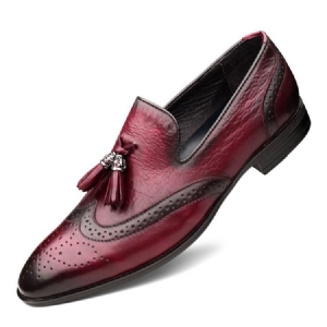 Slip-on Custom Round Toe Vintage Herren Oxfords