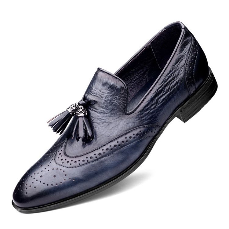 Slip-on Custom Round Toe Vintage Herren Oxfords