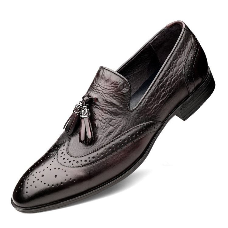 Slip-on Custom Round Toe Vintage Herren Oxfords