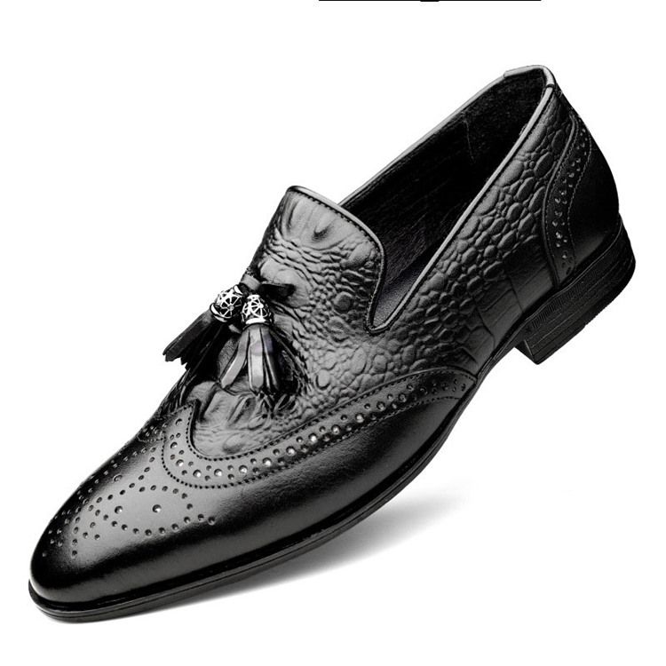 Slip-on Custom Round Toe Vintage Herren Oxfords