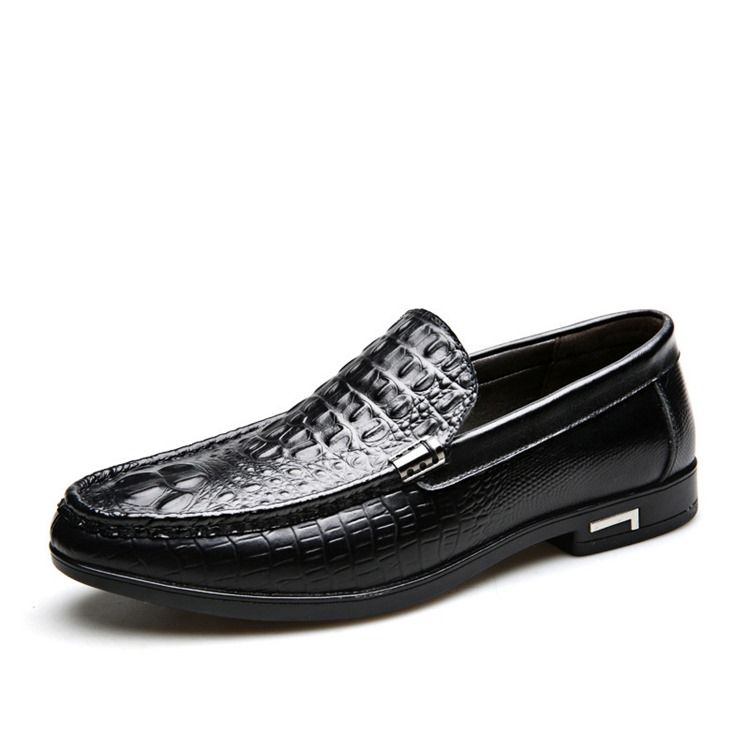 Slip-on Low-cut Upper Plain Round Toe Thin Schuhe Herren Oxfords