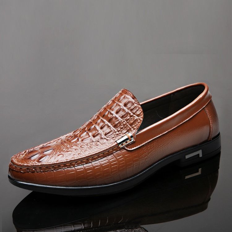 Slip-on Low-cut Upper Plain Round Toe Thin Schuhe Herren Oxfords