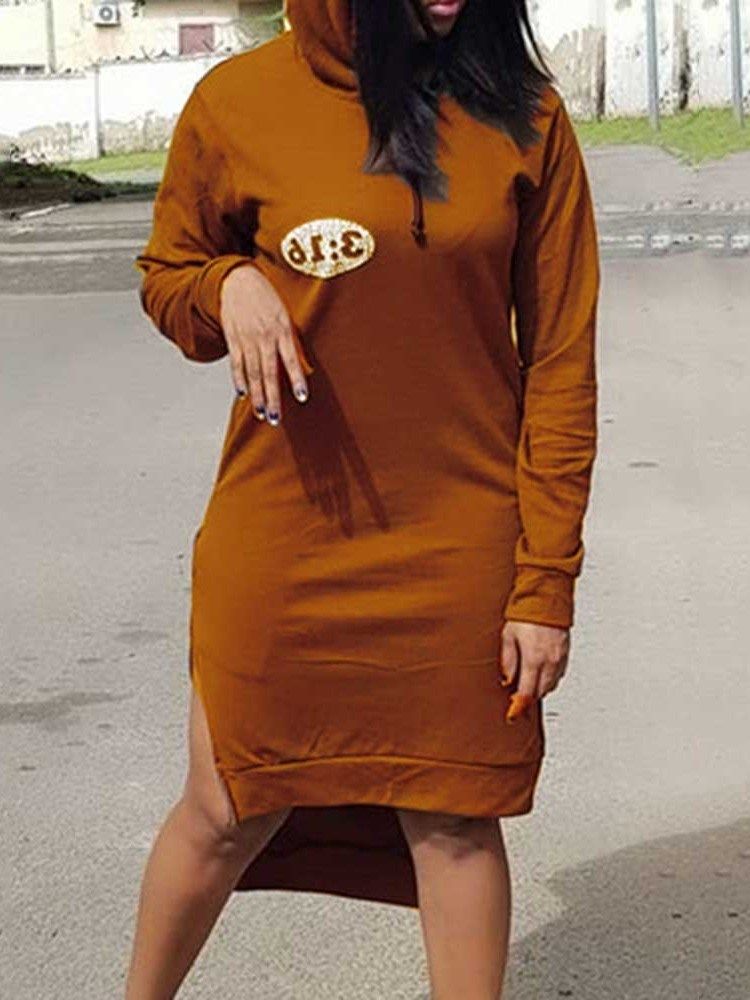 Damen-kalbsdruck-langarm-pullover-kapuzenkleid