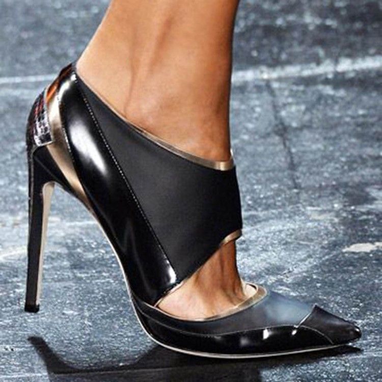 Damen Pumps Mit Stiletto-absatz Und Spitzer Zehenpartie