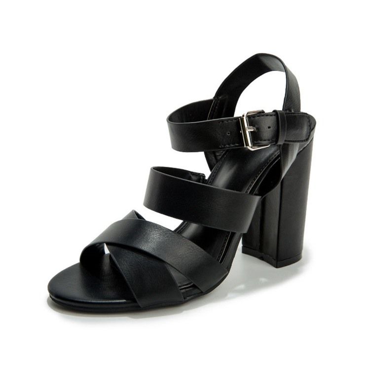 Damen-sandalen Mit Offener Spitze Und Schnalle Mit Schnalle Und Offener Spitze