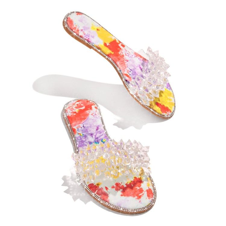 Damen-slipper In Candy-farbe Mit Lässigen Hausschuhen