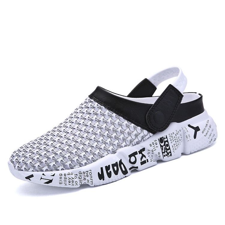 Mesh Color Block Slip-on Herren-sandalen