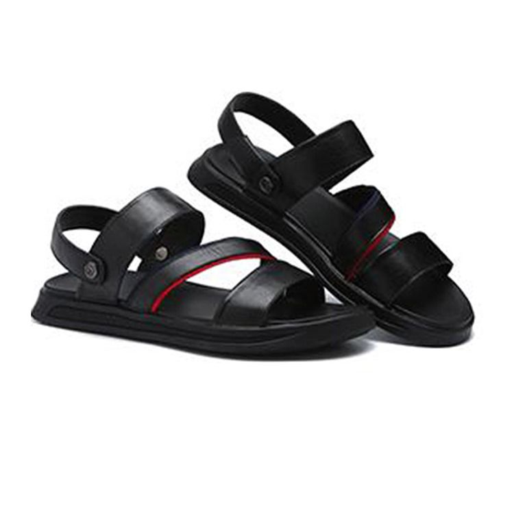 Pu Slip-on Open Toe Herren Freizeitsandalen