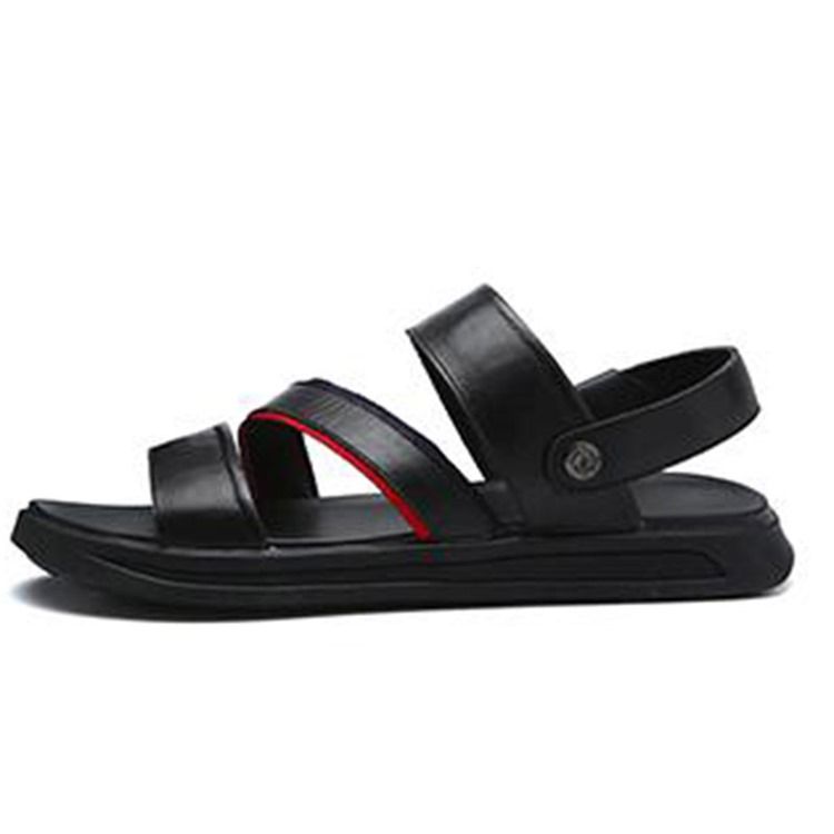 Pu Slip-on Open Toe Herren Freizeitsandalen