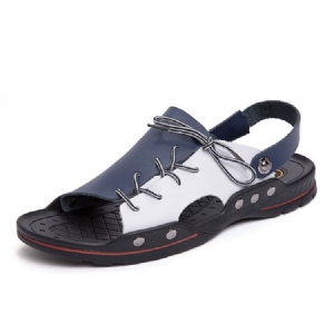 Pu Slip-on Simple Herren-sandalen