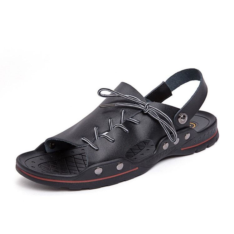 Pu Slip-on Simple Herren-sandalen