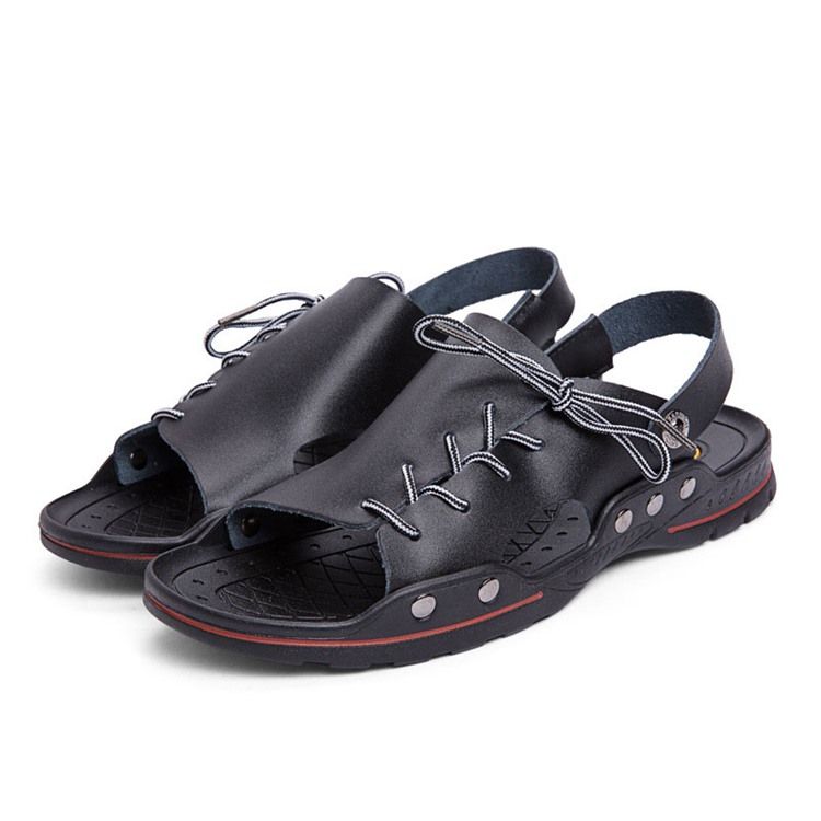 Pu Slip-on Simple Herren-sandalen