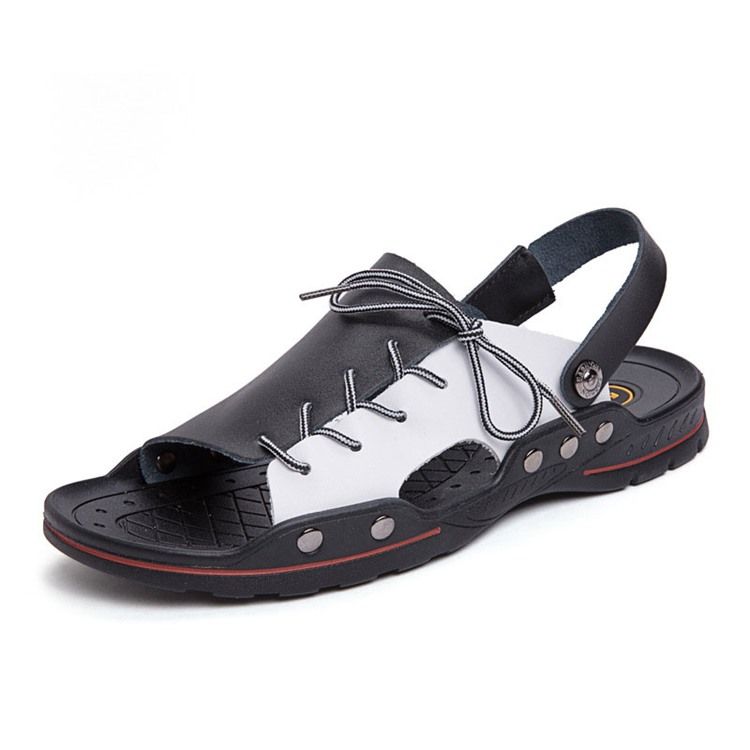 Pu Slip-on Simple Herren-sandalen