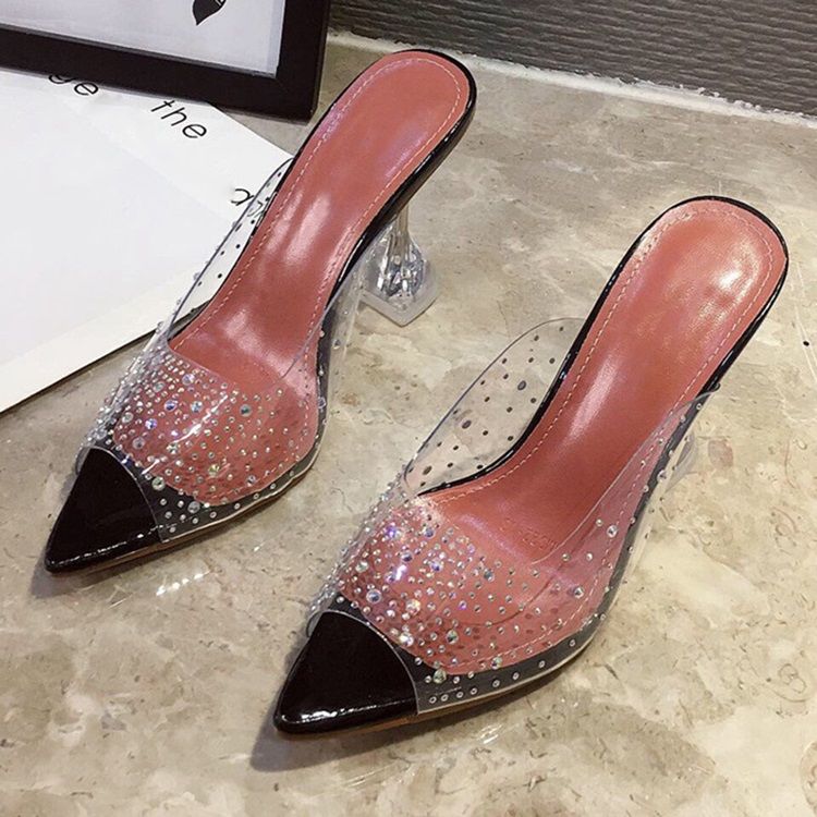 Western Slipper Mit Strass-spulenabsatz Für Damen