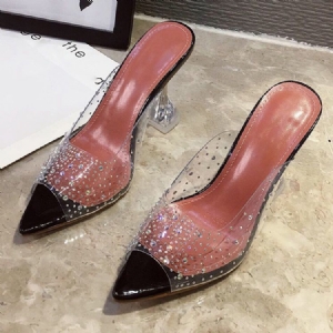 Western Slipper Mit Strass-spulenabsatz Für Damen